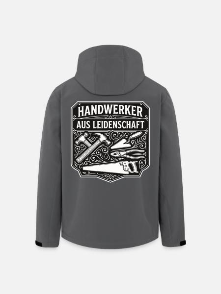 Handwerker Leidenschaft Qualität Tradition - Recycelte Männer Softshell-Jacke von Stanley/Stella - Schwarz