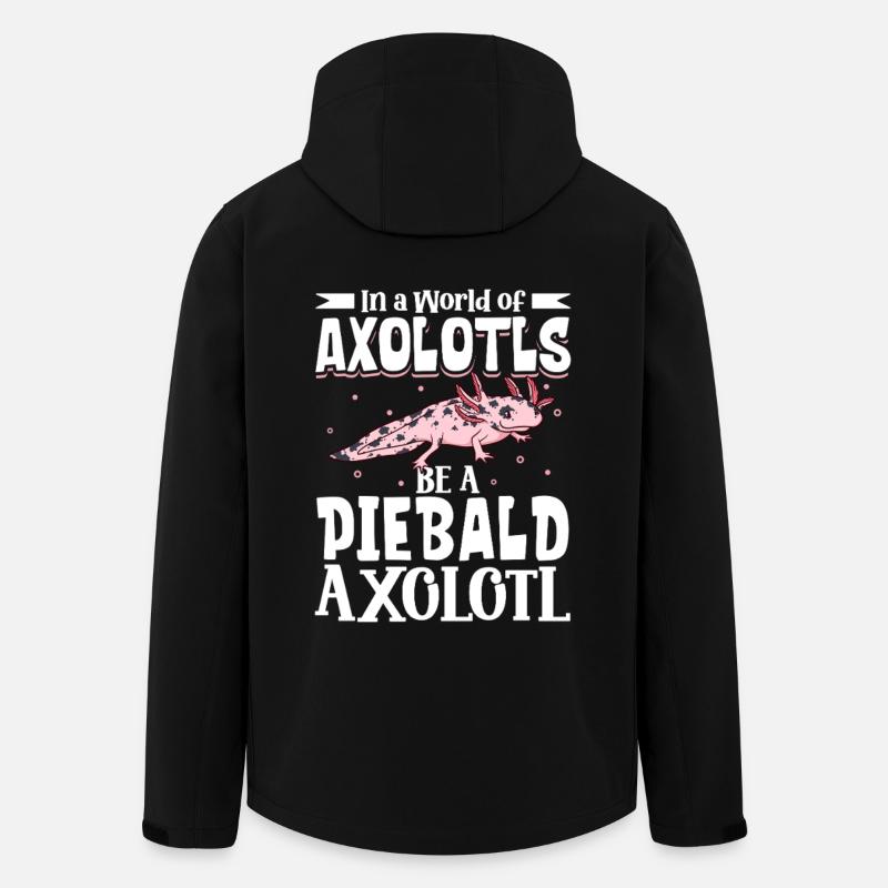 Be a Piebald Axolotl - Men’s Recycled Softshell Jacket by Stanley/Stella - black
