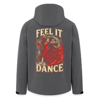 Flamenco Feel It Or Dont Dance - Recycelte Männer Softshell-Jacke von Stanley/Stella - Schwarz - Hinten - AI Model Male 185 light (185cm)