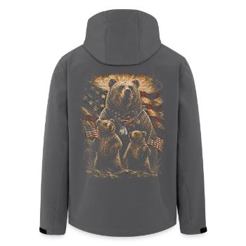 Jour des anciens combattants pour les démocrates - Veste softshell homme en polyester recyclé Stanley/Stella - noir - Dos - AI Model Male 185 light (185cm)