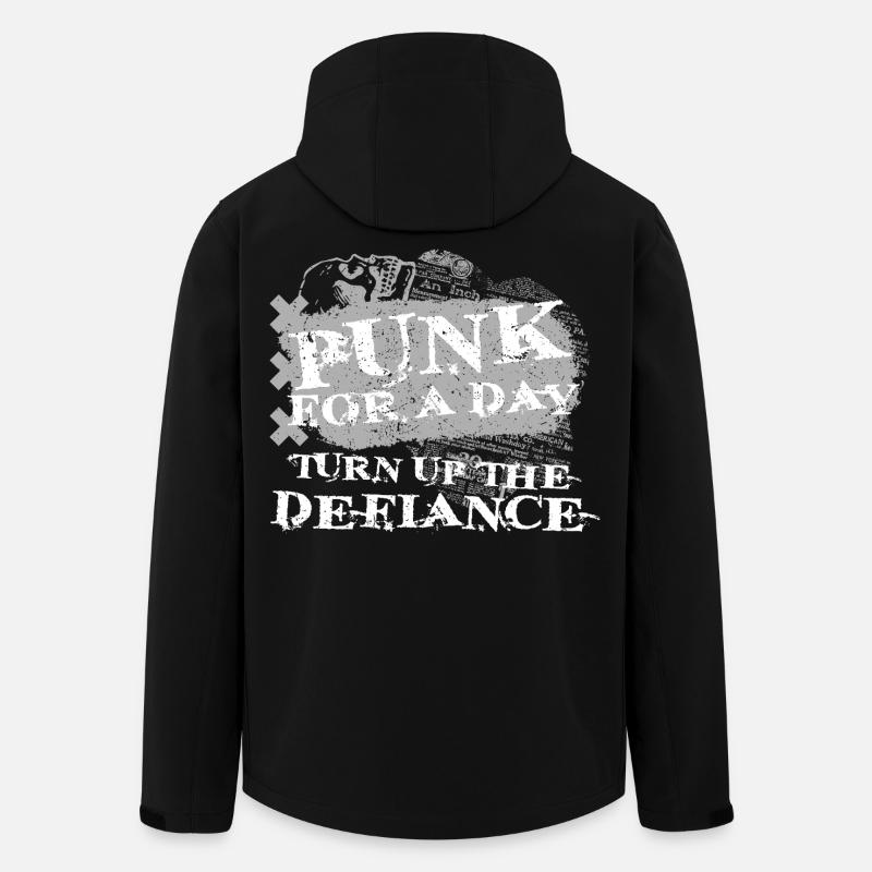 Punk For A Day - Men’s Recycled Softshell Jacket by Stanley/Stella - black
