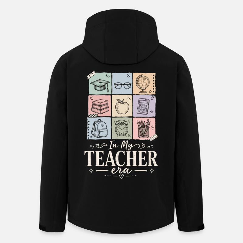 Teacher Era School Shirt - Men’s Recycled Softshell Jacket by Stanley/Stella - black