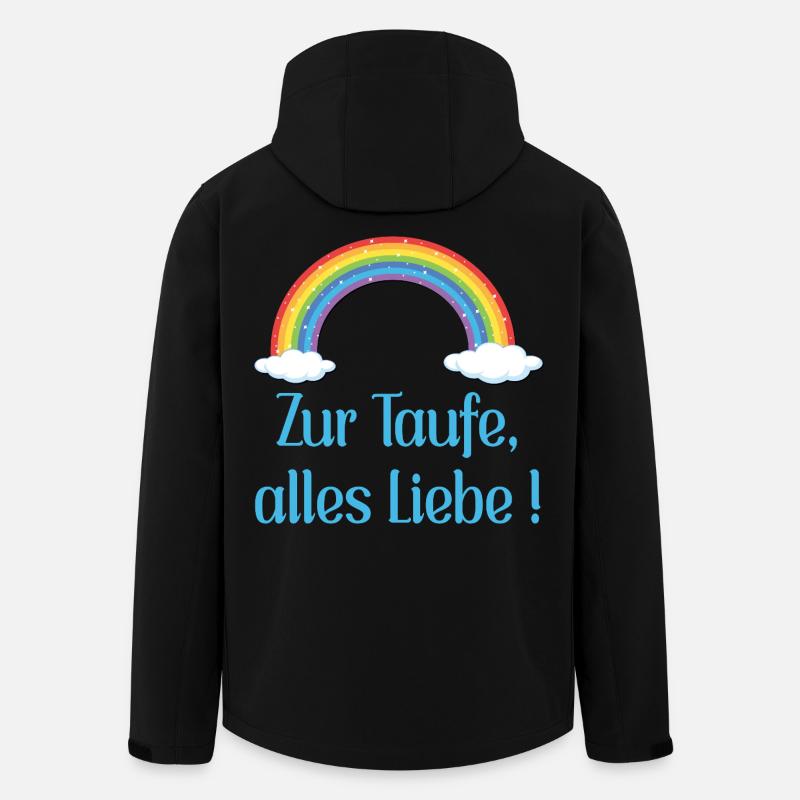 Baby Taufe Glückwünsche - Recycelte Männer Softshell-Jacke von Stanley/Stella - Schwarz