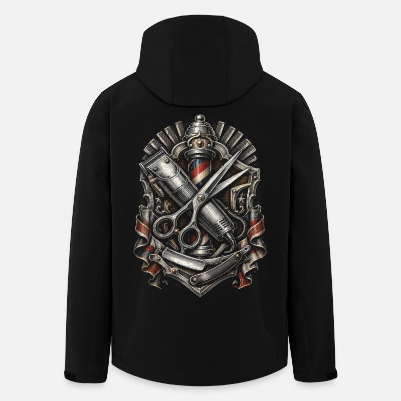 Barber Barbier - Recycelte Männer Softshell-Jacke von Stanley/Stella - Schwarz