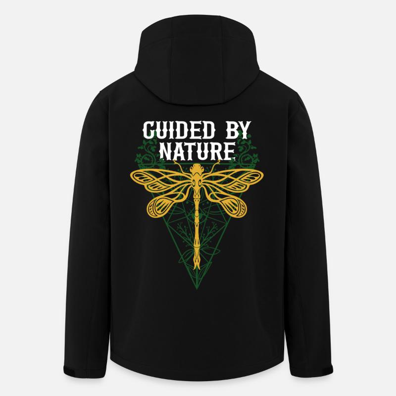 Dragonfly Dragonflies Guided By Nature - Men’s Recycled Softshell Jacket by Stanley/Stella - black