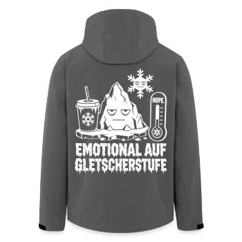 Émotionnelles au niveau des glaciers - Veste softshell homme en polyester recyclé Stanley/Stella - noir - Dos - AI Model Male 185 light (185cm)
