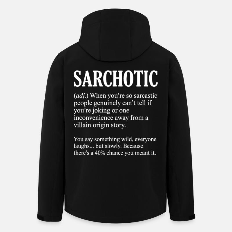 Lustige Sarchotische Definition Sarkastisch - Recycelte Männer Softshell-Jacke von Stanley/Stella - Schwarz