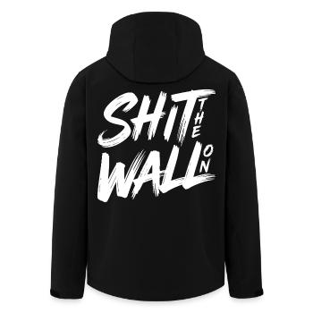 Arrête le mur - Veste softshell homme en polyester recyclé Stanley/Stella - noir - Dos - AI Model Male 185 light (185cm)