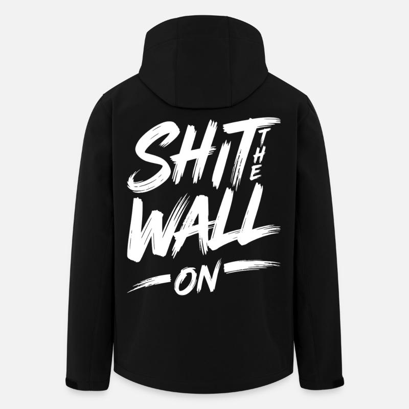 Arrête le mur - Veste softshell homme en polyester recyclé Stanley/Stella - noir