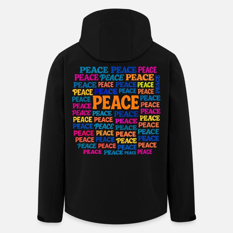 Peace - Men’s Recycled Softshell Jacket by Stanley/Stella - black