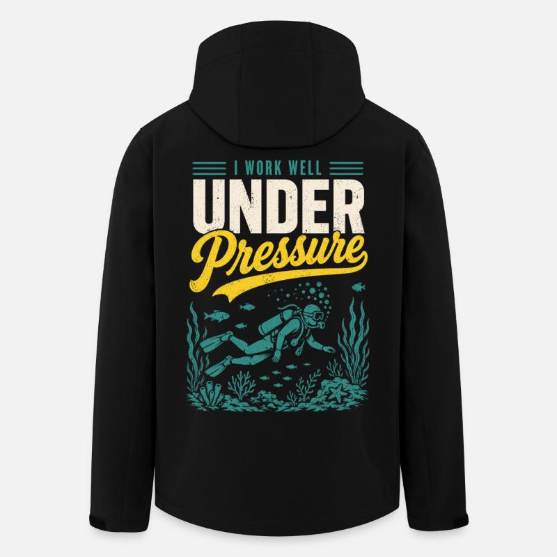 Diver Under Pressure Shirt - Men’s Recycled Softshell Jacket by Stanley/Stella - black