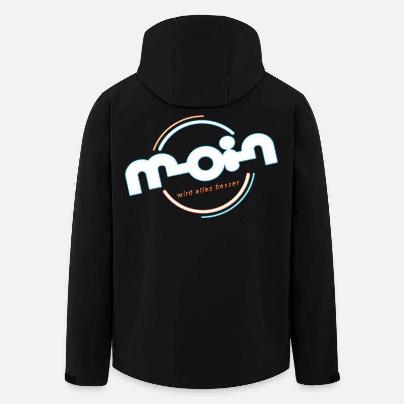 Moin - Recycelte Männer Softshell-Jacke von Stanley/Stella - Schwarz