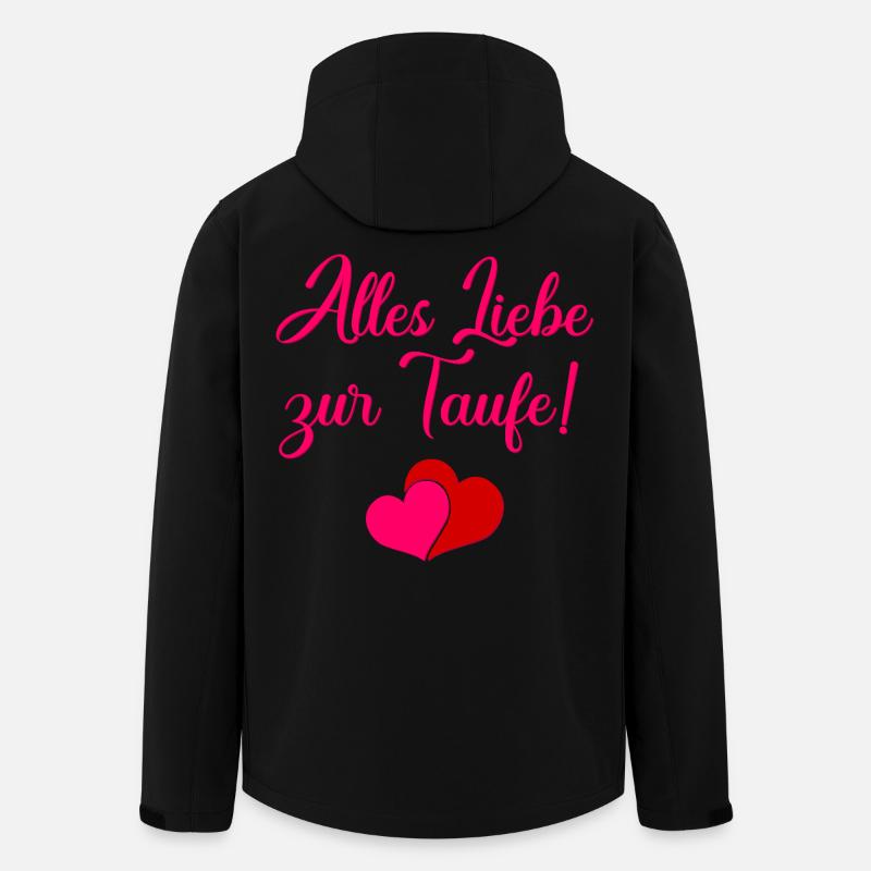 Taufsprüche Taufe Baby - Recycelte Männer Softshell-Jacke von Stanley/Stella - Schwarz