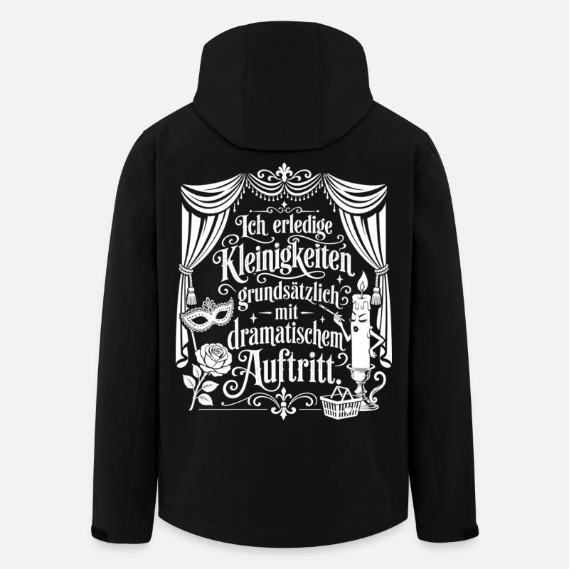 Kleinigkeiten mit dramatischem Auftritt - Recycelte Männer Softshell-Jacke von Stanley/Stella - Schwarz