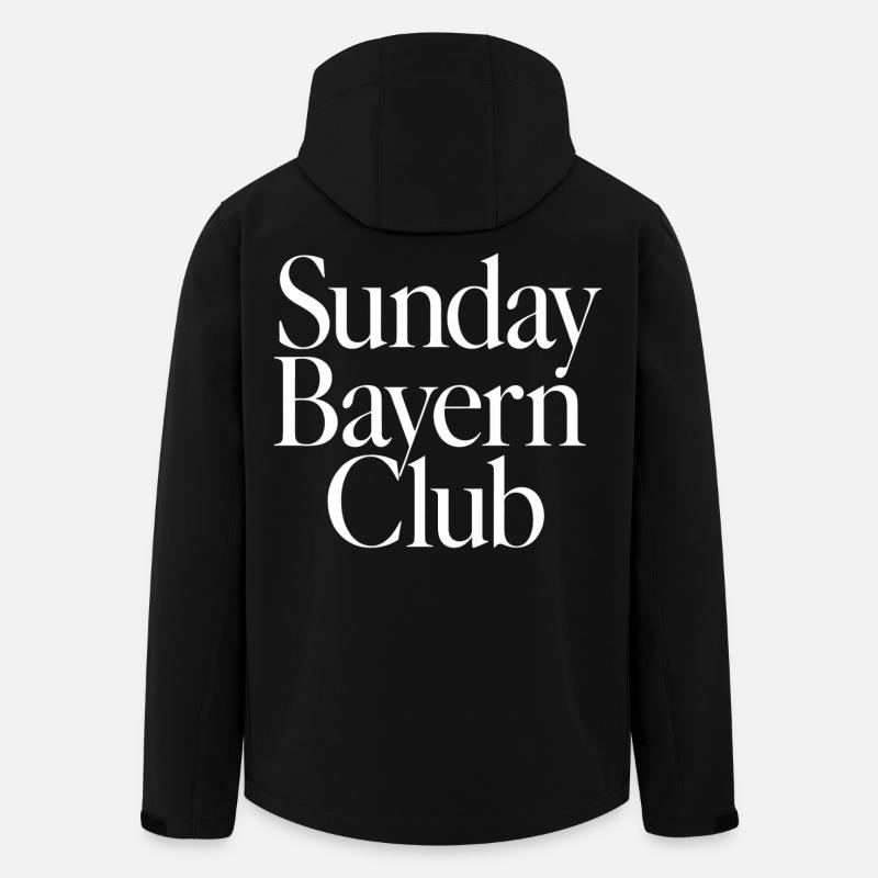 Club du Bayern du dimanche - Veste softshell homme en polyester recyclé Stanley/Stella - noir