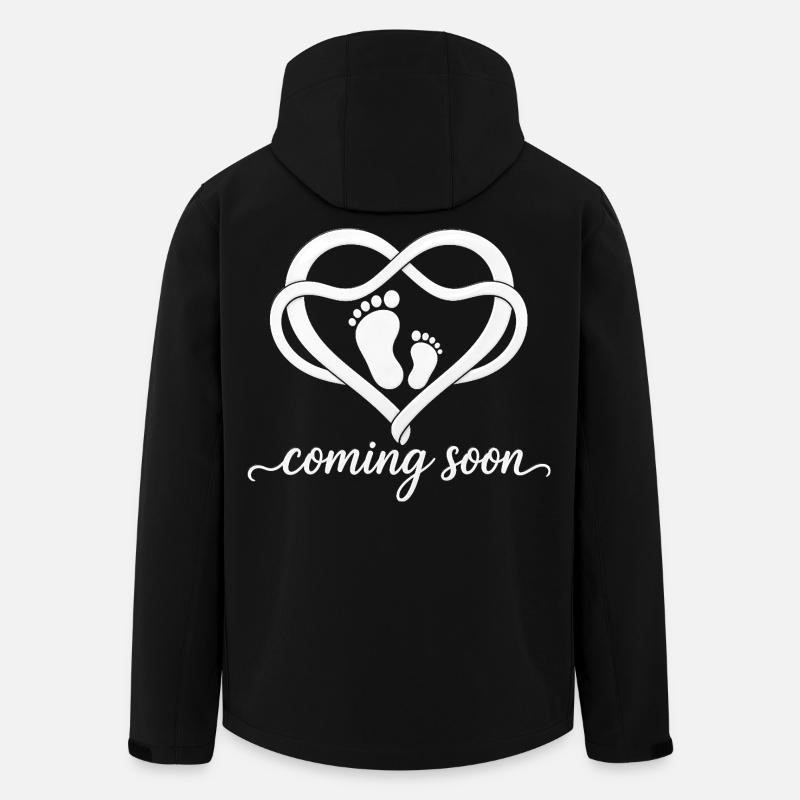 baby coming soon 2026 - Recycelte Männer Softshell-Jacke von Stanley/Stella - Schwarz