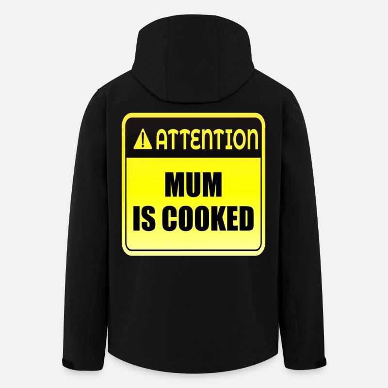 Humeur de maman - Veste softshell homme en polyester recyclé Stanley/Stella - noir