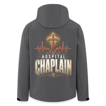 Chapelain, clerc, curé de la paroisse, aumônier d’hôpital - Veste softshell homme en polyester recyclé Stanley/Stella - noir - Dos - AI Model Male 185 light (185cm)