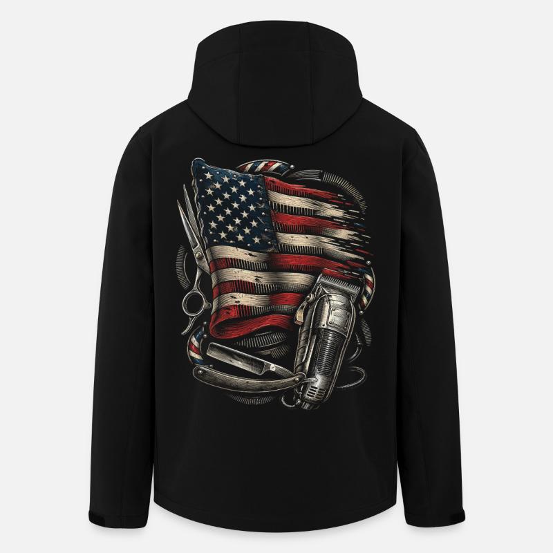 Barber Barbier - Veste softshell homme en polyester recyclé Stanley/Stella - noir