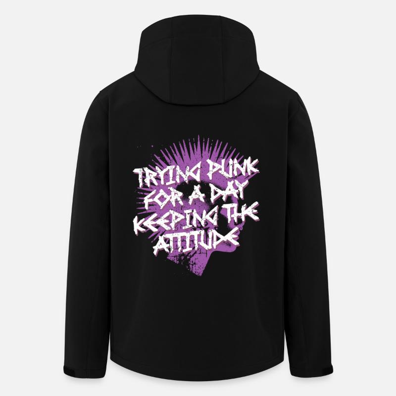 Punk For A Day - Men’s Recycled Softshell Jacket by Stanley/Stella - black