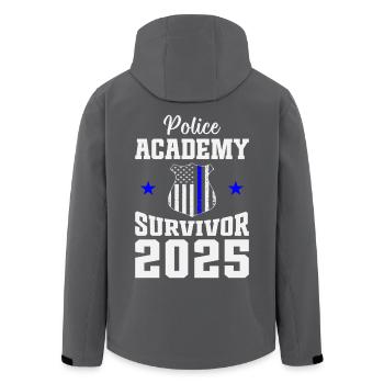 Police des Survivants de l’Académie de Police 2025 - Veste softshell homme en polyester recyclé Stanley/Stella - noir - Dos - AI Model Male 185 light (185cm)