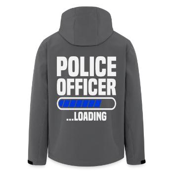 Agent de police chargé École de police diplômée Police - Veste softshell homme en polyester recyclé Stanley/Stella - noir - Dos - AI Model Male 185 light (185cm)