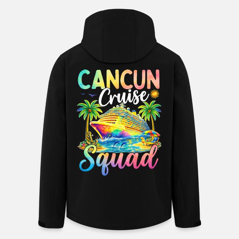 Cancun Cruise Squad - Men’s Recycled Softshell Jacket by Stanley/Stella - black