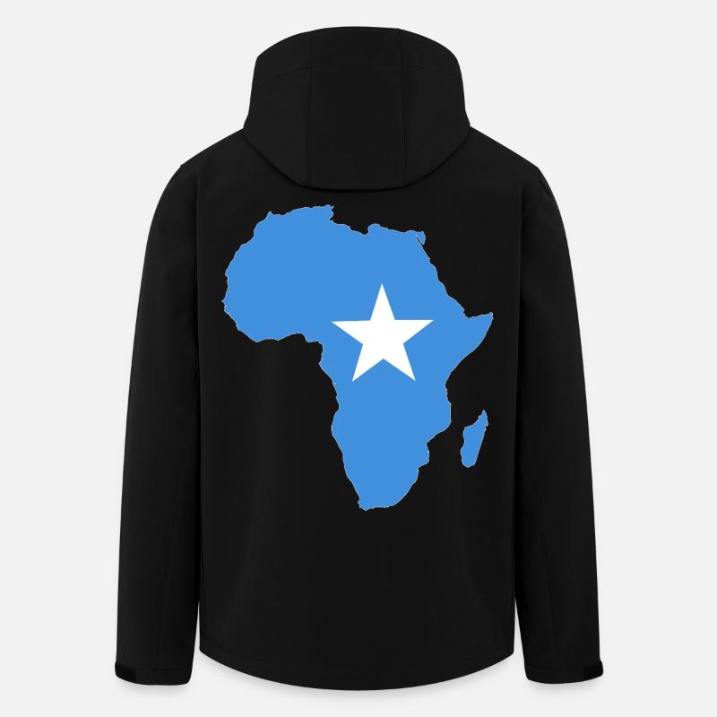 Somalia Flagge Afrika - Recycelte Männer Softshell-Jacke von Stanley/Stella - Schwarz