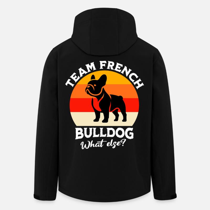 Équipe Bouledogue Français - Veste softshell homme en polyester recyclé Stanley/Stella - noir