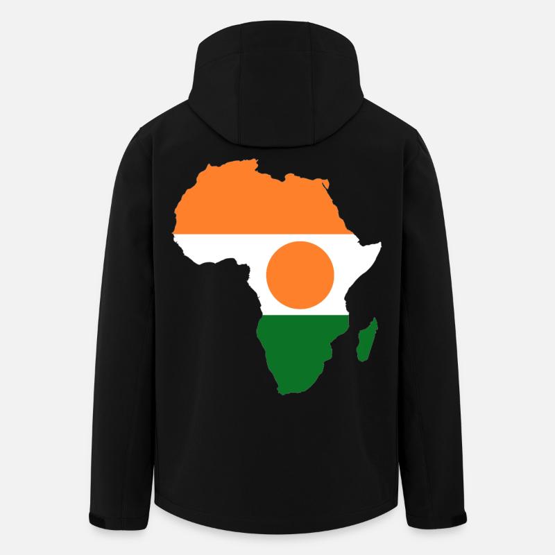 Niger_Flagge_Afrika - Men’s Recycled Softshell Jacket by Stanley/Stella - black