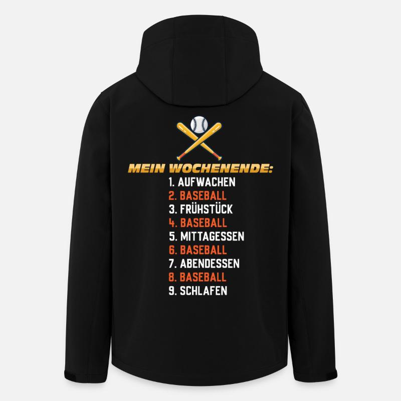 Baseball Wochenende – Mein Plan - Recycelte Männer Softshell-Jacke von Stanley/Stella - Schwarz