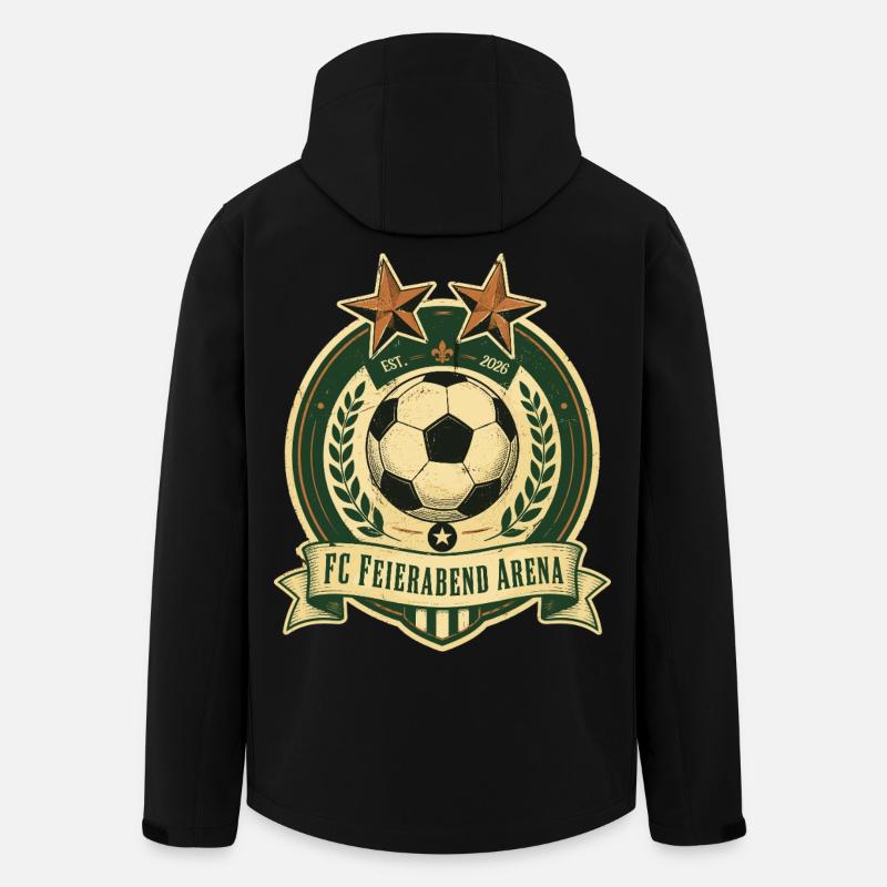 FC Feierabend Arena - Recycelte Männer Softshell-Jacke von Stanley/Stella - Schwarz