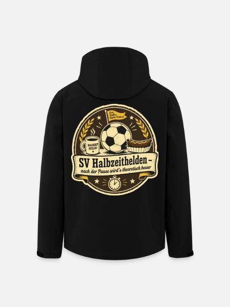 SV Halbzeithelden - Recycelte Männer Softshell-Jacke von Stanley/Stella - Schwarz