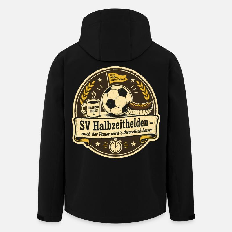 SV Halbzeithelden - Recycelte Männer Softshell-Jacke von Stanley/Stella - Schwarz
