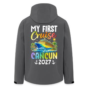 Ma première croisière Cancún 2027 - Veste softshell homme en polyester recyclé Stanley/Stella - noir - Dos - AI Model Male 185 light (185cm)