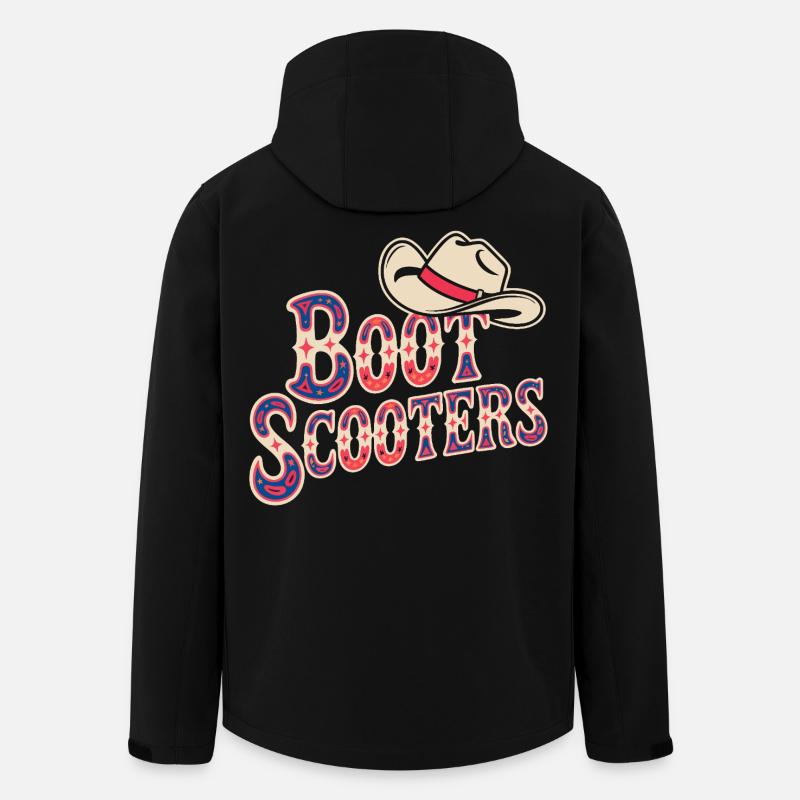 Boat Scooters Western Rodeo - Men’s Recycled Softshell Jacket by Stanley/Stella - black