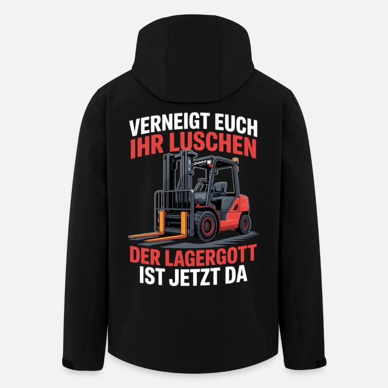 Lagerist - Recycelte Männer Softshell-Jacke von Stanley/Stella - Schwarz