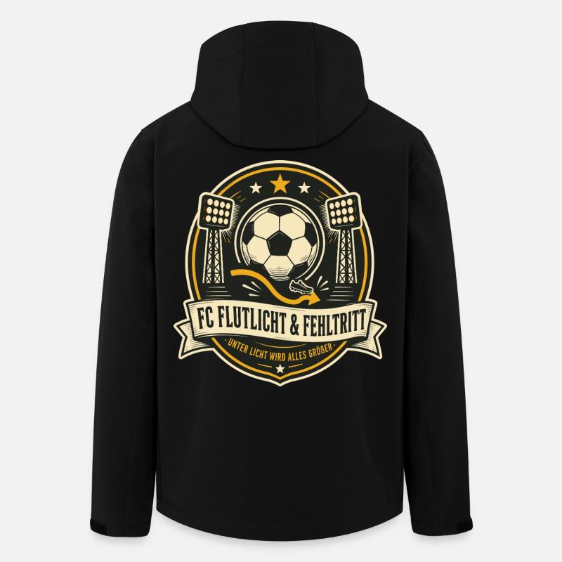 FC Flutlicht & Fehltritt - Recycelte Männer Softshell-Jacke von Stanley/Stella - Schwarz