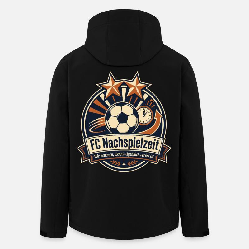 FC Nachspielzeit - Recycelte Männer Softshell-Jacke von Stanley/Stella - Schwarz