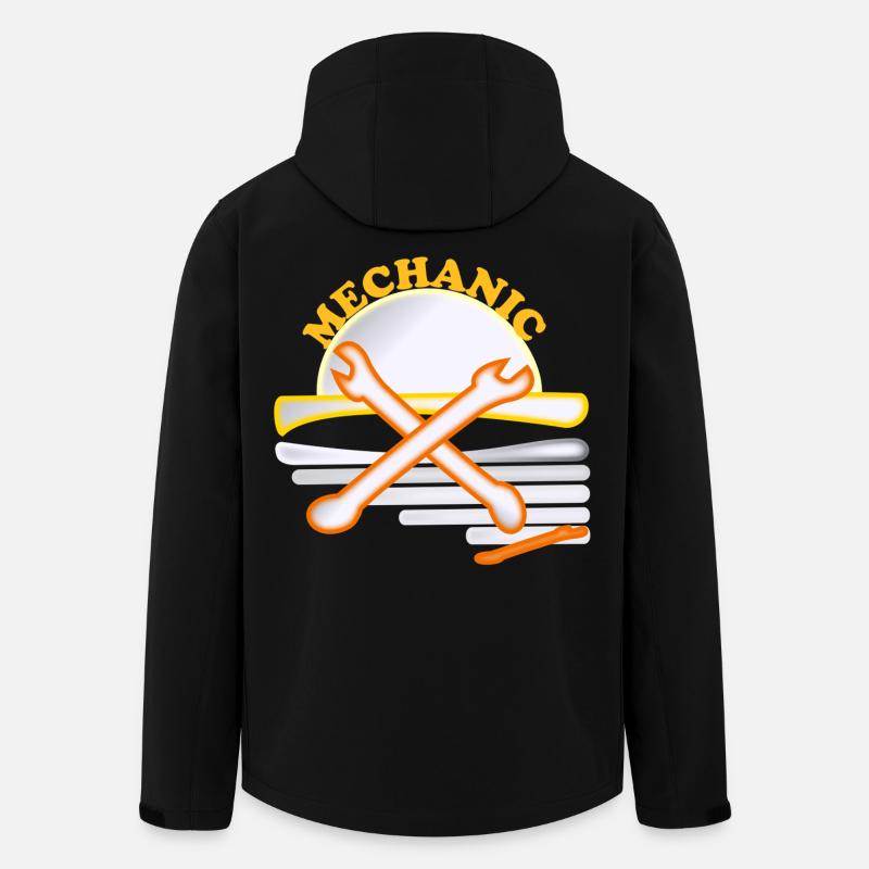 Mechanic wrench - Men’s Recycled Softshell Jacket by Stanley/Stella - black