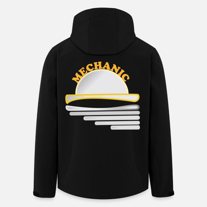 Mechanic Graphics - Men’s Recycled Softshell Jacket by Stanley/Stella - black