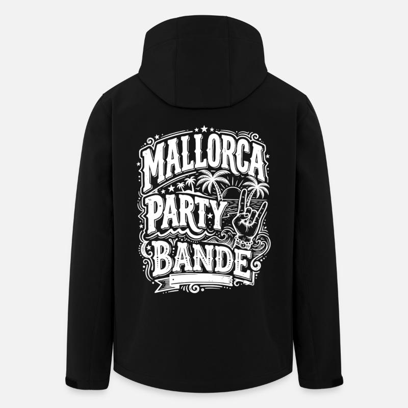 Mallorca Party Bande - Recycelte Männer Softshell-Jacke von Stanley/Stella - Schwarz