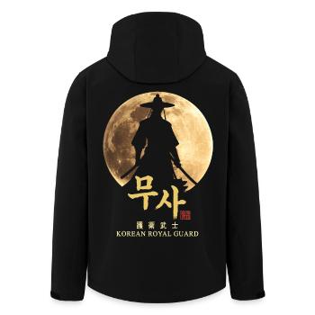 Koreanischer Königlicher Wächter - Recycelte Männer Softshell-Jacke von Stanley/Stella - Schwarz - Hinten - AI Model Male 185 light (185cm)
