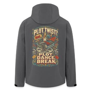 Bollywood Plot Dance Break - Men’s Recycled Softshell Jacket by Stanley/Stella - black - Back - AI Model Male 185 light (185cm)