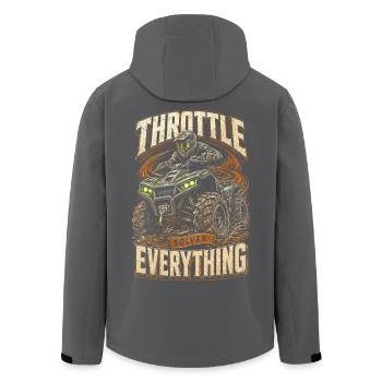 ATV Quad Fahren Quads Quadfahrer - Recycelte Männer Softshell-Jacke von Stanley/Stella - Schwarz - Hinten - AI Model Male 185 light (185cm)