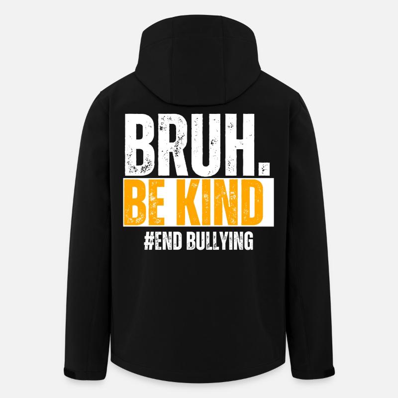 Be Kind Against Bullying - Men’s Recycled Softshell Jacket by Stanley/Stella - black