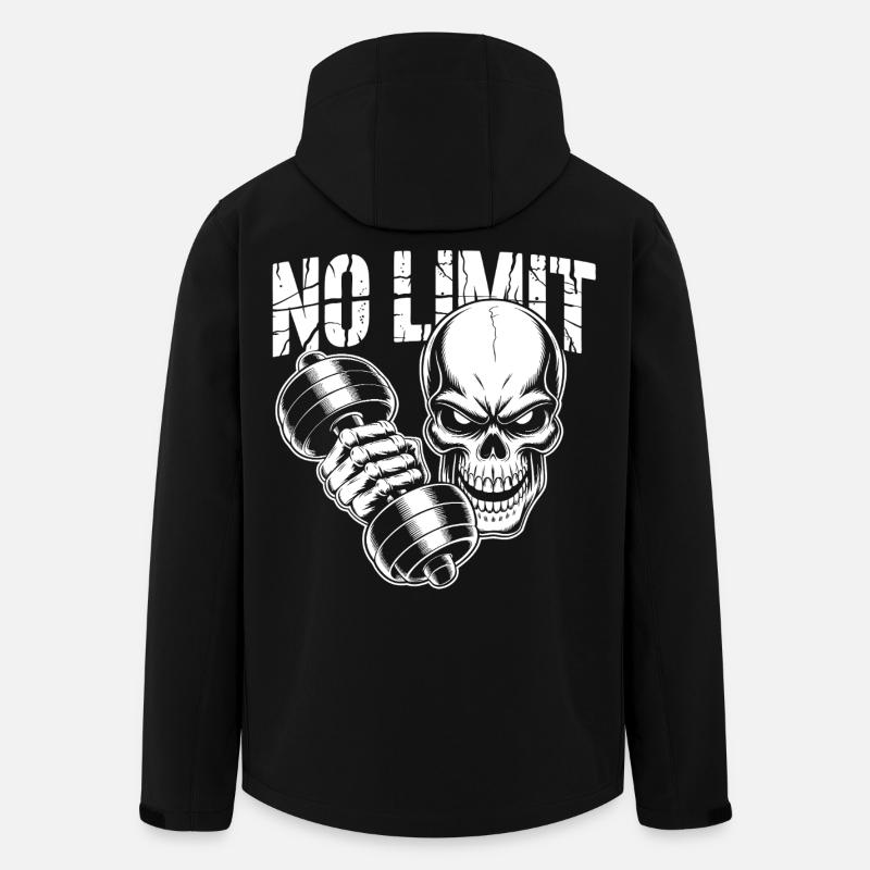 No Limit Gym - Recycelte Männer Softshell-Jacke von Stanley/Stella - Schwarz