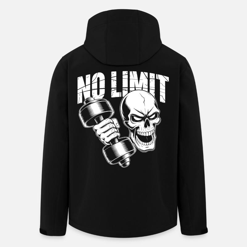No Limit Gym - Men’s Recycled Softshell Jacket by Stanley/Stella - black