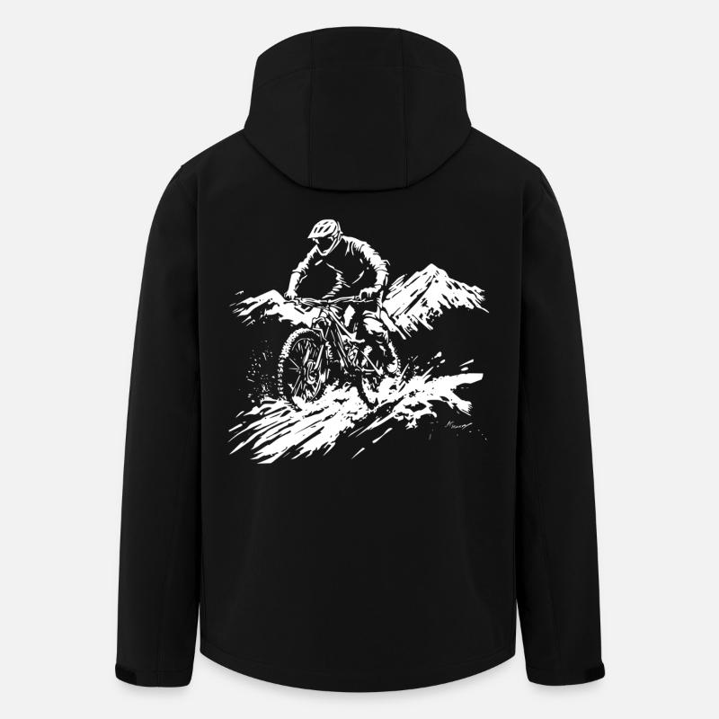 Mountain bike - Men’s Recycled Softshell Jacket by Stanley/Stella - black