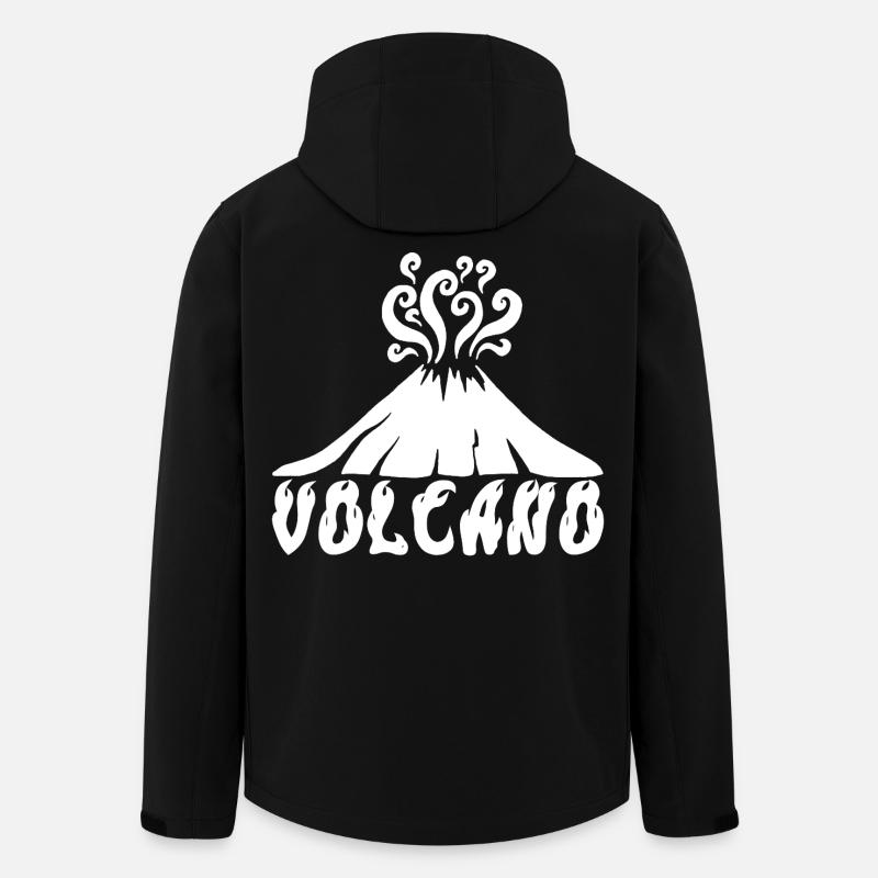 White Volcano - Men’s Recycled Softshell Jacket by Stanley/Stella - black